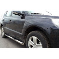 Бічні труби (2 шт, нерж) для Geely Emgrand X7