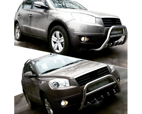 Кенгурятник WT003 (нерж.) для Geely Emgrand X7