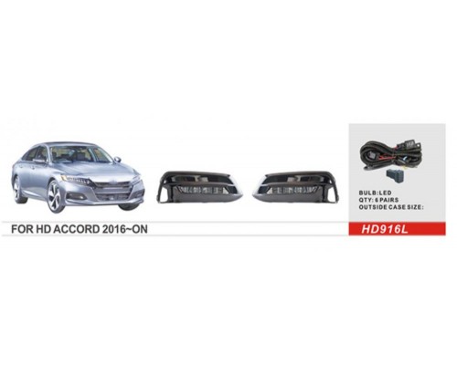 Противотуманки EU-type (2017-2020, LED) для Honda Accord X 2017-2022