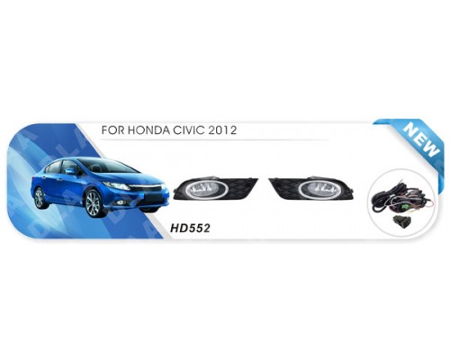 Противотуманки 2011-2013 (галогенные) для Honda Civic Sedan IX 2011-2016