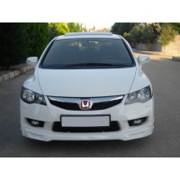 Honda Civic Sedan VIII 2006-2011 Накладка на передній бампер 2009-2011 (під фарбування)