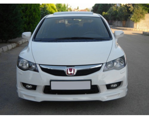Honda Civic Sedan VIII 2006-2011 Накладка на передній бампер 2009-2011 (під фарбування) - 56714-11