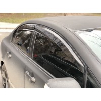 Ветровики (4 шт, Sunplex Sport) для Honda Civic Sedan VIII 2006-2011 гг.