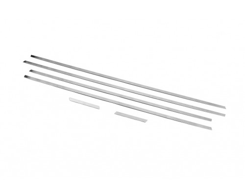 Нижняя окантовка окон (6 шт, нерж) Carmos - Турецкая сталь для Honda Civic Sedan VIII 2006-2011 гг.