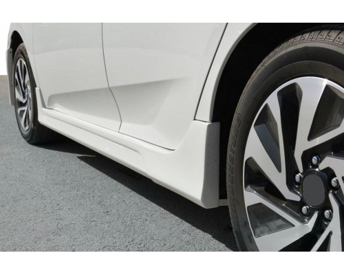 Бічні пороги (під фарбування) для Honda Civic Sedan X 2016+ - 56720-11