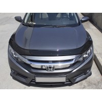 Дефлектор капота (EuroCap) для Honda Civic Sedan X 2016+