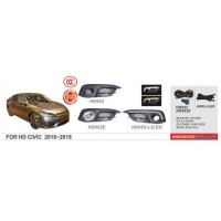 Противотуманки 2016-2019 (галогенные) для Honda Civic Sedan X 2016-2021 гг.