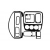 Декор на панель Алюминий для Honda CRV 1996-2001 - 80090-11