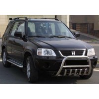 Кенгурятник WT003 нерж.) для Honda CRV 1996-2001