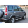 Honda CRV 2001-2006 Бічні пороги Premium (2 шт, нерж) 60 мм - 51905-11