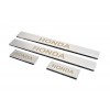 Накладки на пороги Carmos (4 шт, нерж) для Honda CRV 2007-2011 гг