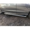 Бічні пороги KB001 (нерж) 60 мм для Honda CRV 2012-2016