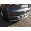 Задня дуга AK002 (нерж) для Honda CRV 2012-2016