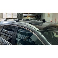 Поперечный багажник на интегрированые рейлинги Strong (2 шт) Серый для Honda CRV 2012-2016