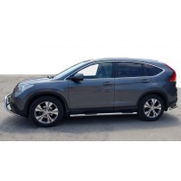 Бічні труби BB002 (2 шт, нерж) для Honda CRV 2012-2016