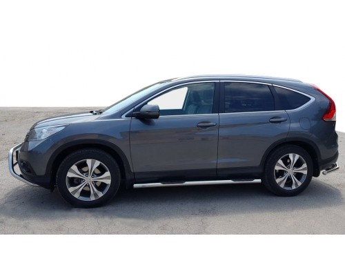 Бічні труби BB002 (2 шт, нерж) для Honda CRV 2012-2016
