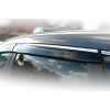 Ветровики с хром молдингом (4 шт, HIC) для Honda CRV 2017+ - 63043-11