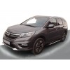 Honda CRV 2017+ Боковые пороги Duru (2 шт., алюминий) - 57289-11