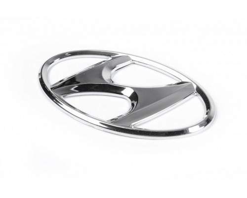 Эмблема (самоклейка, 125 мм на 65 мм) для Hyundai Accent 2000-2006 - 74988-11