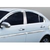 Полная окантовка стекол (12 шт, нерж.) для Hyundai Accent 2006-2010 - 49218-11