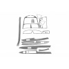 Накладки на панель Карбон для Hyundai Accent Solaris 2011-2017 - 52441-11