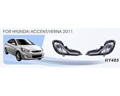 Противотуманки (галогенные) для Hyundai Accent Solaris 2011-2017 гг.