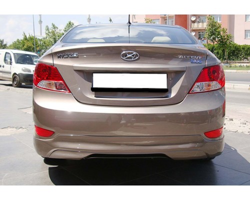 Задний диффузор DPT (Черный Глянец) для Hyundai Accent 2011-2017 гг