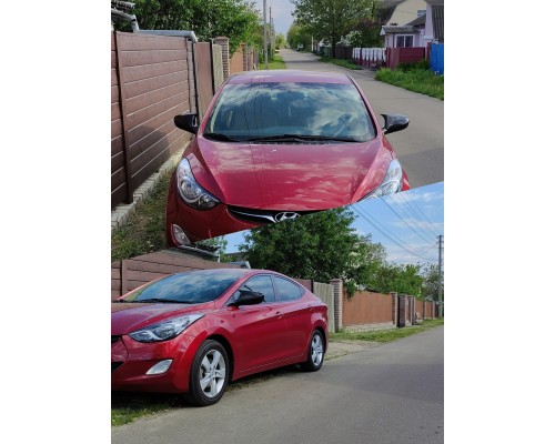 Накладки на дзеркала BMW-style (2 шт) для Hyundai Elantra 2011-2015 - 80803-11