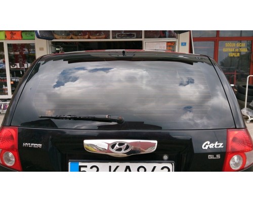 Накладка над номером (2002-2006, нерж.) для Hyundai Getz - 48603-11