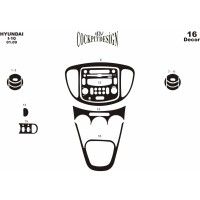 Накладки на панель для Hyundai I-10 2008-2013 рр