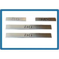 Накладки на пороги OmsaLine (4 шт., нерж.) для Hyundai I-10 2008-2013 рр