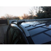 Поперечний багажник на інтегровані рейлінги під ключ (2 шт) Чорний Hyundai IX-35 2010-2015
