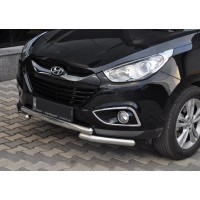 Передня дуга ST014-1 (нерж.) для Hyundai IX-35 2010-2015