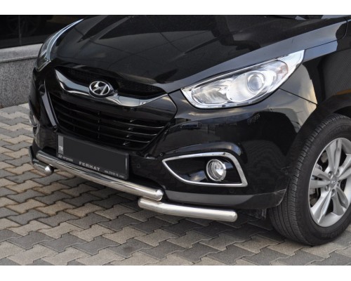 Передня дуга ST014-1 (нерж.) для Hyundai IX-35 2010-2015