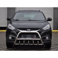 Передня дуга WT003 (нерж.) для Hyundai IX-35 2010-2015