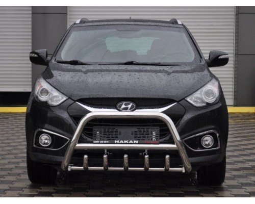 Передня дуга WT003 (нерж.) для Hyundai IX-35 2010-2015