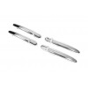 Накладки на ручки (4 шт, нерж) Без чипа, Carmos - Турецкая сталь для Hyundai IX-35 2010-2015 - 51894-11