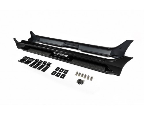 Боковые пороги Niken OEM (2 шт, пластик) для Hyundai IX-35 2010-2015 - 66966-11