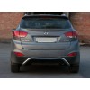 Задній захист AK007 (нерж.) для Hyundai IX-35 2010-2015