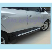 Боковые пороги OEM-BMW-V1 (2 шт, пластик) для Hyundai IX-35 2010-2015