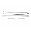 Нижняя окантовка стекол (6 шт, нерж.) OmsaLine - Итальянская нержавейка для Hyundai IX-35 2010-2015 - 49689-11