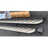 Hyundai Palisade Боковые пороги OEM (2 шт, алюминий-2021 пластик) - 64116-11