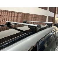 Багажник (поперечини) на інтегровані рейлінги Wizard V2 (2 шт) 115 см, Сірий для Hyundai Palisade 2018-2025 рр
