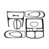 Накладки на панель Дерево для Hyundai Santa Fe 1 2000-2006 - 77175-11