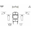 Накладки на панель Карбон для Hyundai Santa Fe 1 2000-2006