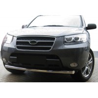 Передній захист ST008 (нерж.) для Hyundai Santa Fe 2 2006-2012