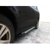 Бічні пороги Allmond Grey (2 шт, алюм.) Hyundai Santa Fe 2 2006-2012 - 72662-11