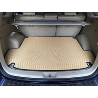 Коврик багажника (EVA, полиуретановый, бежевый) (5 мест) для Hyundai Santa Fe 2 2006-2012