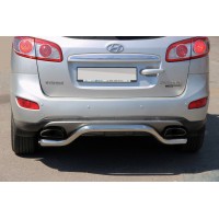 Задня дуга AK007-2 (нерж.) Hyundai Santa Fe 2 2006-2012