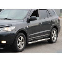 Бічні труби BB002 (2 шт., нерж.) для Hyundai Santa Fe 2 2006-2012
